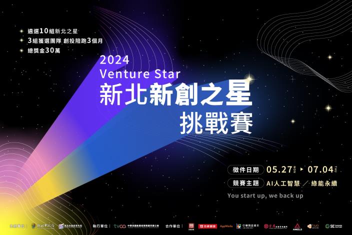 【活動宣傳圖片】2024 Venture Star新北新創之星挑戰賽