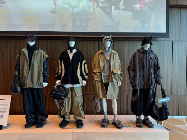 上屆金賞品牌「FUSIO FUSIO」以得獎的《蝸人》系列服飾，在今年3月20日至22日前往東京澀谷Scramble Square百貨進行限定快閃展示獲獎作品。（FUSIO FUSIO提供）