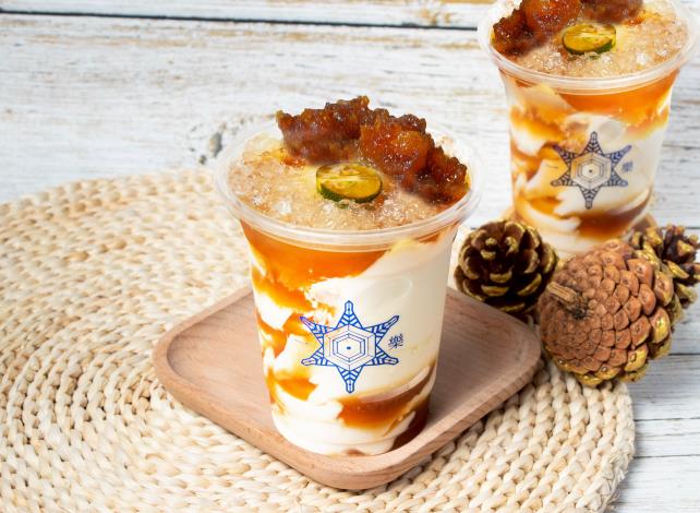 「一樂」以在地風味創作〈鳳梨檸檬豆花〉，酸甜交織的滋味，呈現港都陽光般的清新印象。