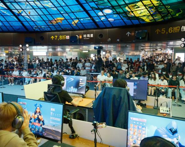圖6.第六屆「全國電競青年錦標賽 x KAOHSIUNG ESPORTS SHOWDOWN」將於今年11月在高雄捷運美麗島站光之穹頂登場，屆時將展現高雄發展電競產業與推動人才培育的具體成果。