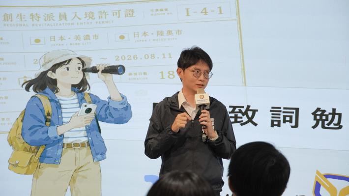 圖說二：青年局長林楷軒勉勵學員走入地方創生第一線，透過實地考察與跨國交流拓展國際視野，將所見所學轉化為未來投入高雄城鄉發展的實踐能量。.JPG