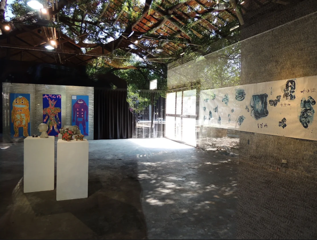 圖3. 「白屋文化工作室」在橋頭糖廠開設藝術展覽空間，不定期展覽在地藝術家作品。