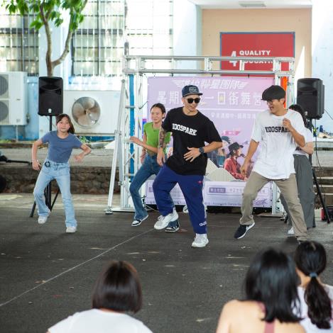 圖6.青年局上周末在美濃舉辦街舞夏令營，獲得學生正面迴響。